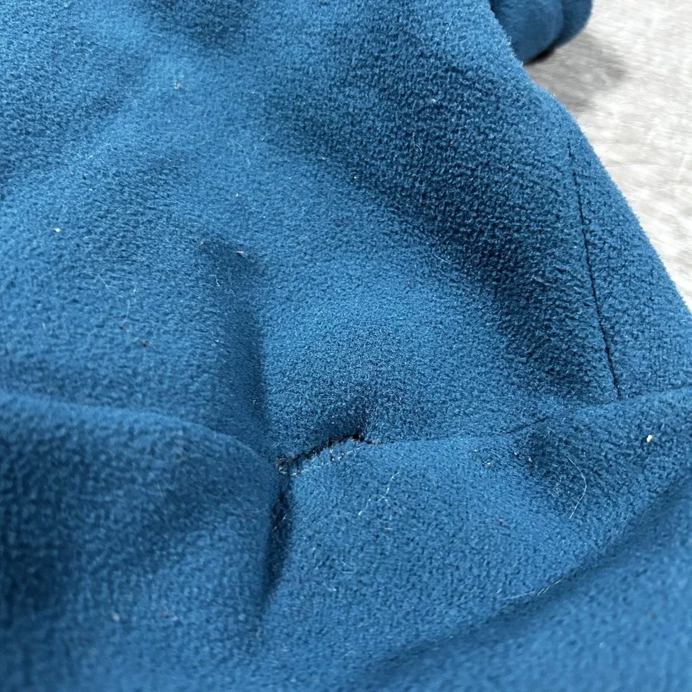 The North Face Men's‎ M Blue Fleece Jacket Full Zip Outdoor Softshell Trim